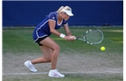 BIRMINGHAM, ENGLAND - JUNE 12:  Aleksandra Wozniak of Canada hits a return during Day Four of the Aegon Classic at Edgbaston Priory Club on June 12, 2014 in Birmingham, England.  (Photo by Paul Thomas/Getty Images)